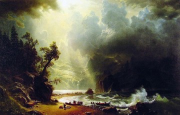 Pugest Sound en la costa del Pacífico Albert Bierstadt Pinturas al óleo